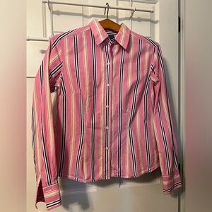 J. McLaughlin Classic Striped Button Down Shirt